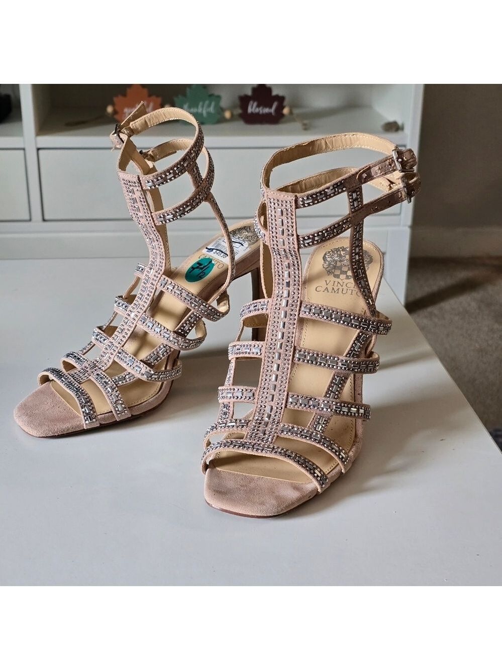 Vince Camuto Women's Tan Strappy Sandals